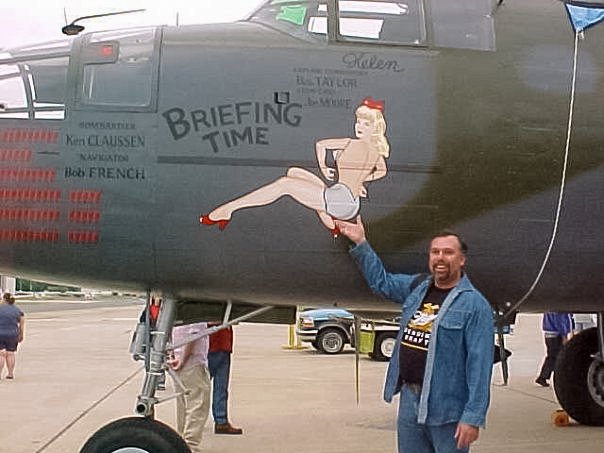 Jeffrey Stocker with Briefing Time aircraft