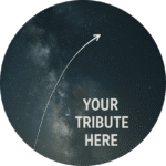 Reserve Your Legacy - "Your Tribute Here" text overlay on a starry night sky