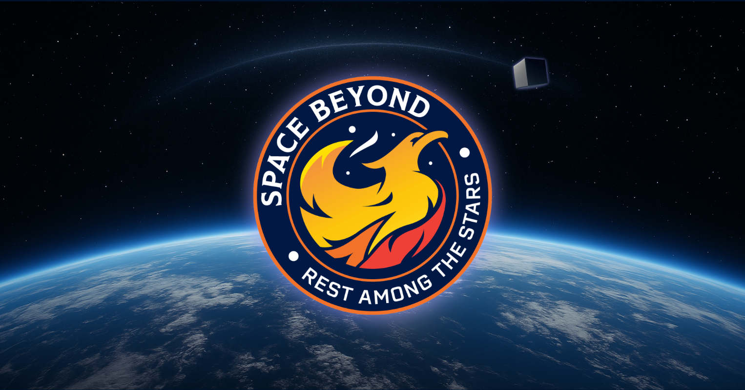 Artist rendering of Space Beyond’s 1U CubeSat spacecraft in low Earth orbit above Earth, prepared for launch on SpaceX’s Transporter-22 mission.