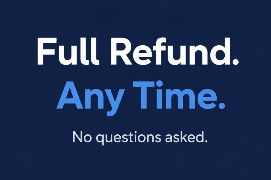 Space Beyond's refund policy: Full refund, any time, no questions asked.
